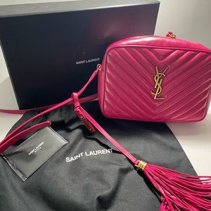 Hot Pink YSL Shoulder Cam Bag